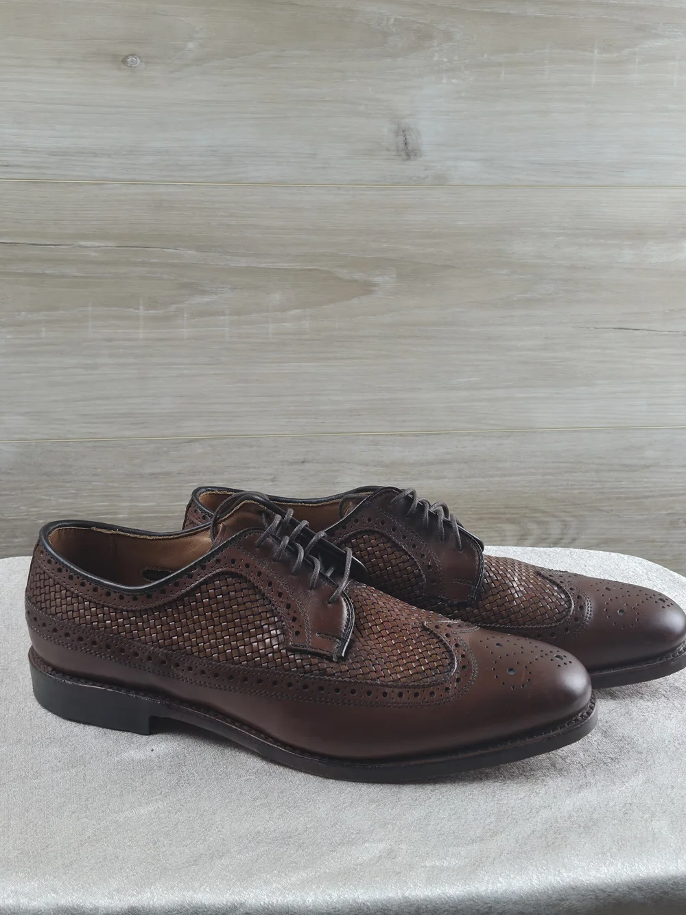 Allen Edmonds Park Avenue Brown Leather Cap Toe Oxford Dress Shoes Men's Size 10